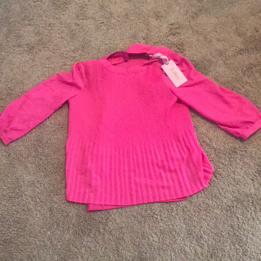 Long sleeved pink shirt with undershirt by baker